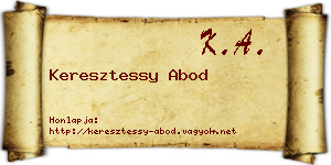 Keresztessy Abod névjegykártya